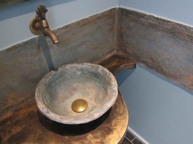 Bronze basin, halchimia, bronze, 35 cm