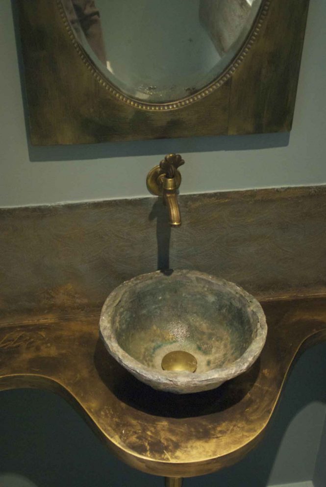 Bronze basin, halchimia, bronze, 35 cm