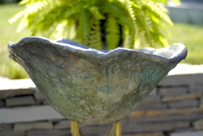 Bronze basin, halchimia, bronze, 40 cm