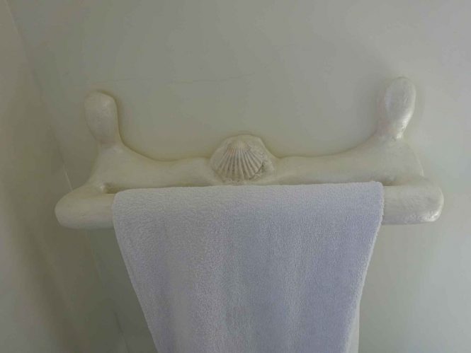 Towel holder for pearly bathroom, halchimia, 84x23 cm