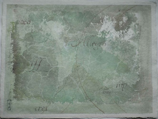 Carta quasi una fantasia 2, watercolor on paper, 31x41 cm © Private collection