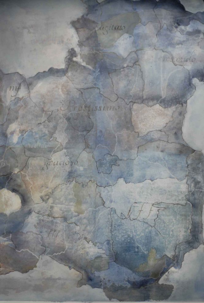 Carta quasi una fantasia 4, watercolor on paper, 
77x57 cm © Private collection
